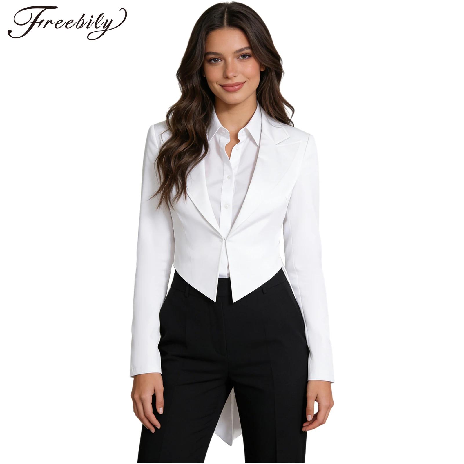 Womens Blazer - 여성 나이트클럽 칵테일 테일코트 웨이트리스 코스프레