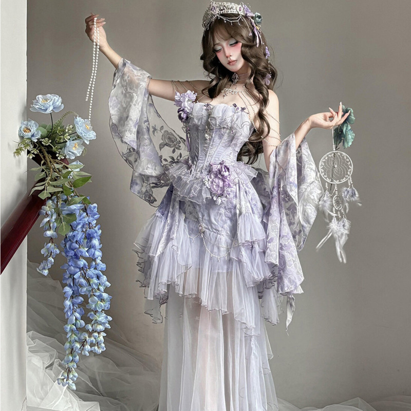 Formal Dress - 바이올렛 포에트리 포그 로리타 드레스 클라