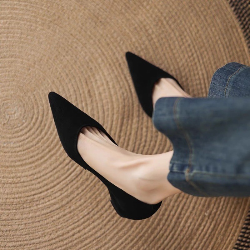 여름용 신상, 캐주얼한 디자인의 뾰족한 앞코 스웨이드  - Womens Heels 리뷰 및 가격