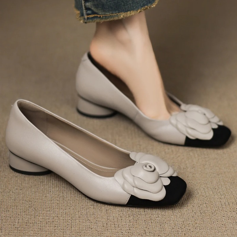 플러스 사이즈 34-41 여성용 양가죽 믹스 컬러 패치 - Womens Heels 리뷰 및 가격