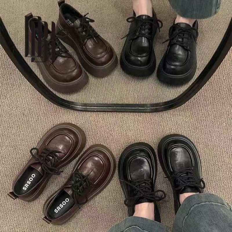 여성용 빈티지 브라운 레이스업 플랫폼 옥스포드 슈즈 라 - Womens Heels 리뷰 및 가격
