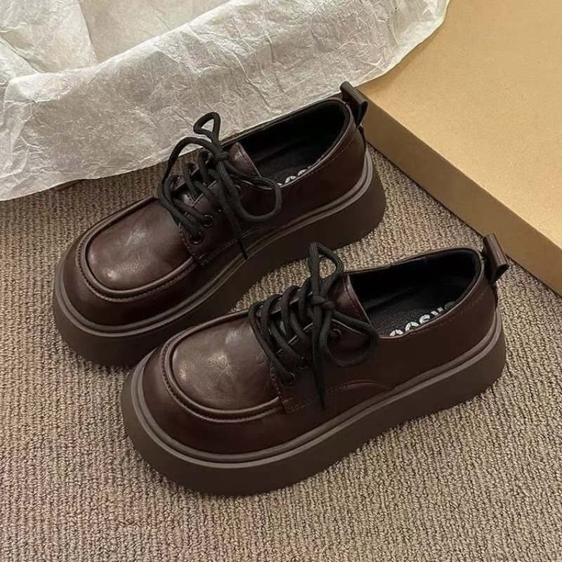 여성용 빈티지 브라운 레이스업 플랫폼 옥스포드 슈즈 라 - Womens Heels 리뷰 및 가격