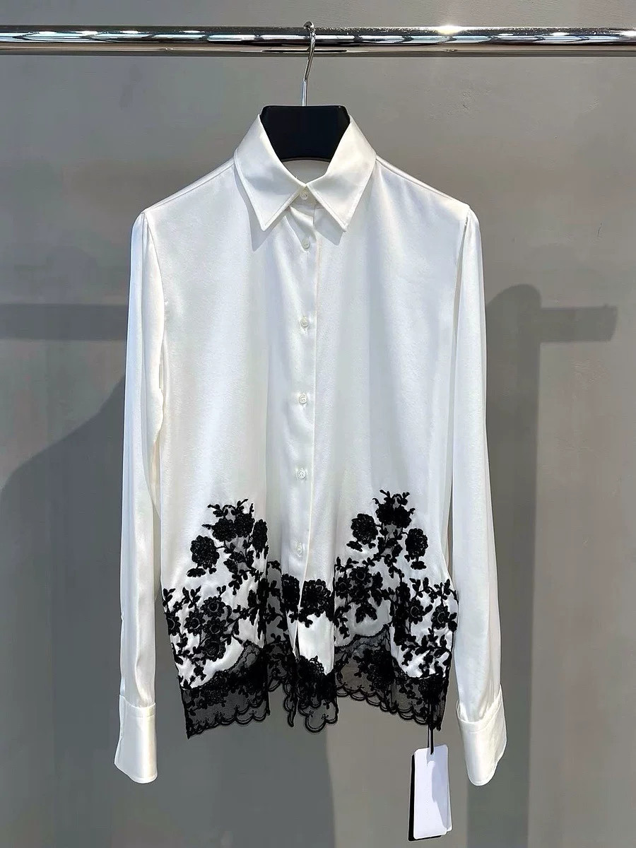 고급 실크 새틴 소재의 여성용 블라우스 및 셔츠, 패치 - Silk Blouse 리뷰 및 가격