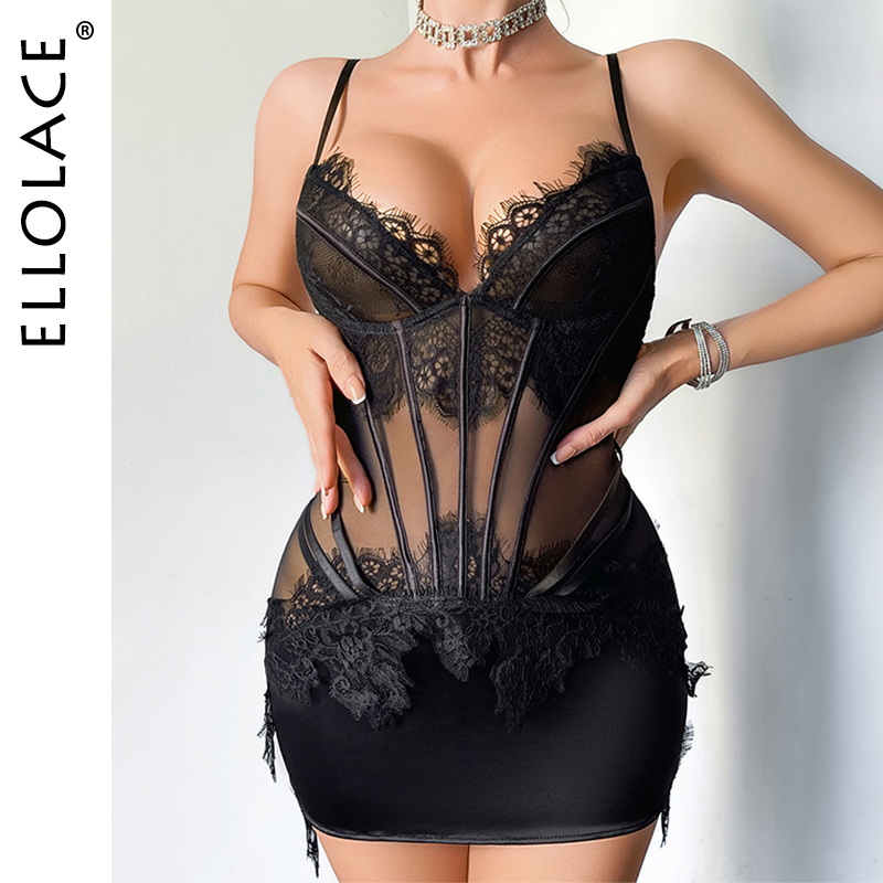 엘로레이스 윌로이 란제리 세트, 매혹적인 속눈썹 레이스 - Lace Dress 리뷰 및 가격